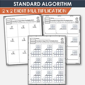 Image result for Standard Algorithm Multiplication Steps