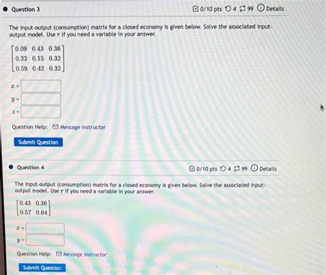Résultat d’images pour Input Output Matrix Example with Closed