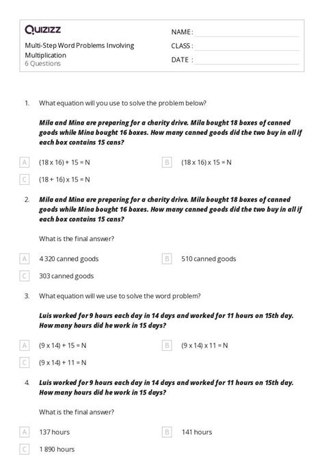 2 Step Word Problems Printable に対する画像結果