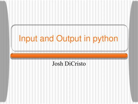 Image result for Input/Output Functions of Pytrhon Programming PPT