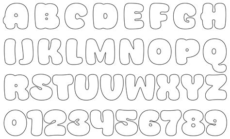 Image result for Bubble Letters/Numbers