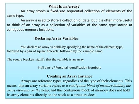 Image result for What Is the Difference Between Declaring and Creating an Array