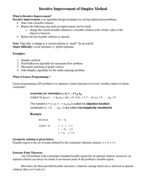 Afbeeldingsresultaten voor Simplex Method PDF