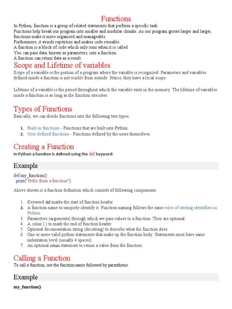 Afbeeldingsresultaten voor Python Subroutine Vs. Function