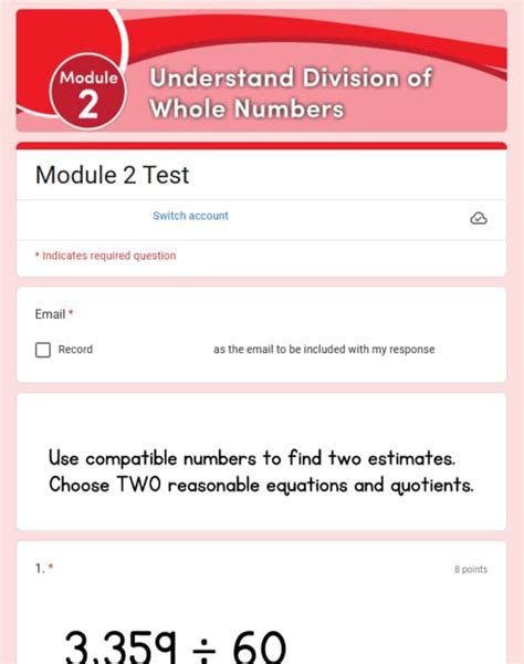 Image result for Math Test Module