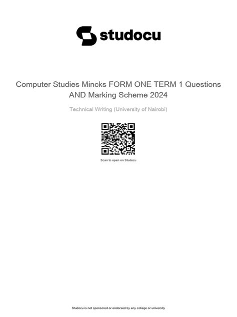 Computer Science Revision Teste Mid-Year Form One に対する画像結果