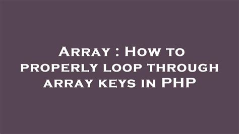 Afbeeldingsresultaten voor Array Keys