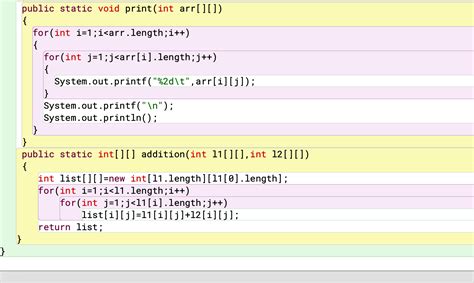 Develop a Java Program to Perform Matrices に対する画像結果
