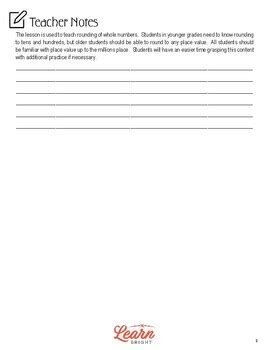 Rounding Numbers Lesson Plan PDF に対する画像結果