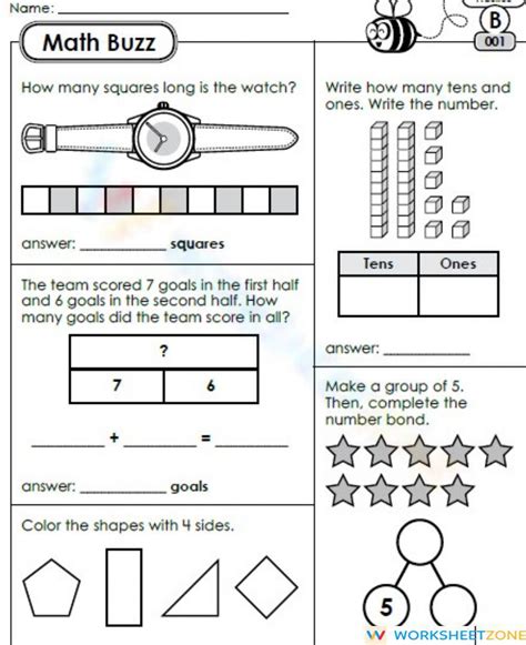 Math Buzz Worksheet 4th Grade に対する画像結果