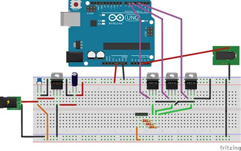 Image result for Arduino LED Strip Circuit