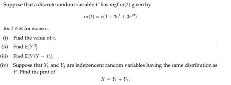 Image result for MGF Discrete Random Variabel