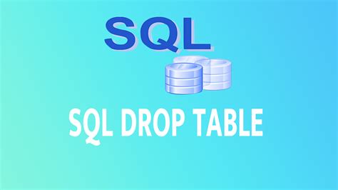 Drop Table SQL に対する画像結果