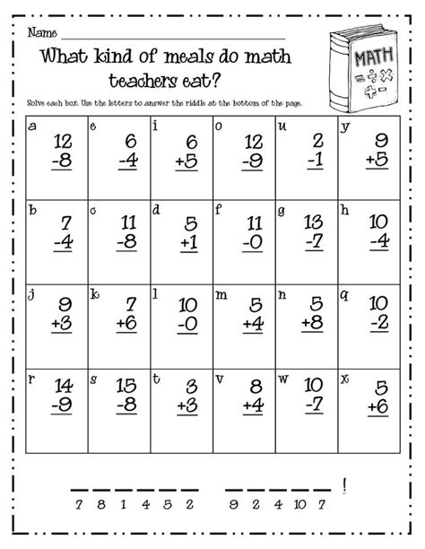 Image result for First Grade Math Problems Printable