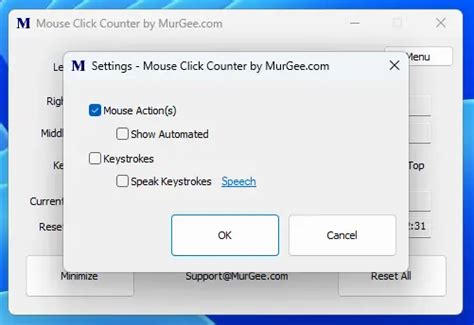 Count Mouse Clicks with Mouse Click Counter Software for Windows