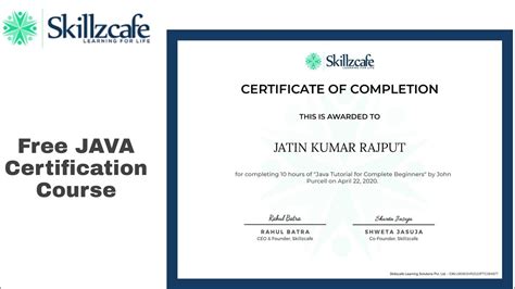 Afbeeldingsresultaten voor Free Java Course with Certificate