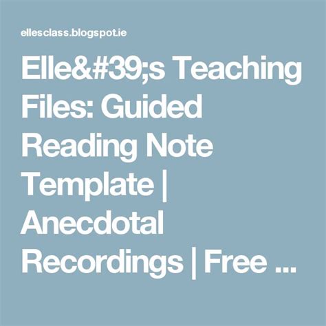 Guided Reading Notes Template に対する画像結果