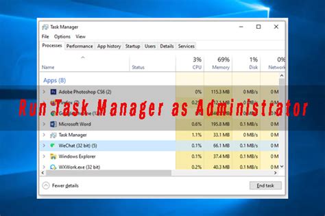 Image result for Win 10 Task Manager Run As