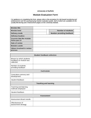 Image result for Module Evaluation Assessment Example