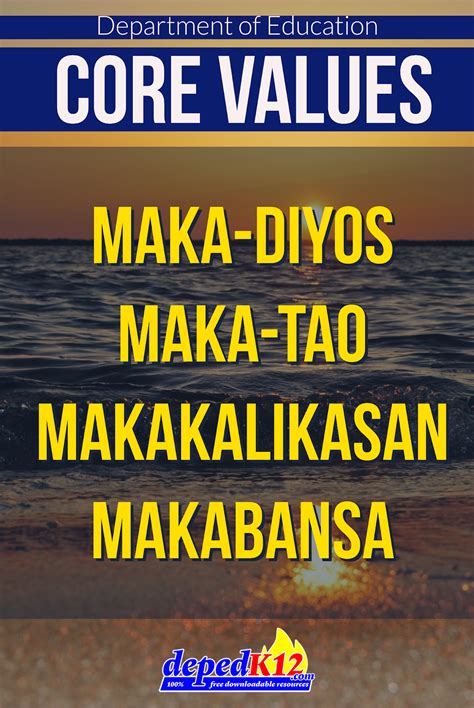 Image result for DepEd Core Values Poster-Making