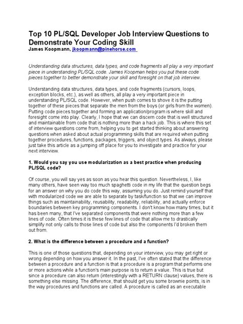 Image result for PL/SQL Interview Questions PDF