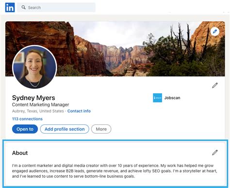 Image result for LinkedIn Profile Examples Customer Service