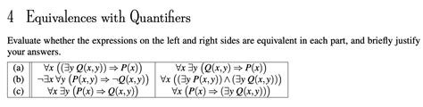 Quantifier Equivalences に対する画像結果