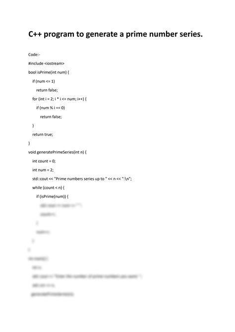 Image result for C Program to Generate Prime Numbers