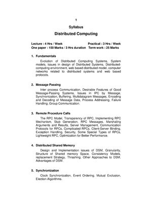 Toradh íomhá ar Distributed Computing System Notes
