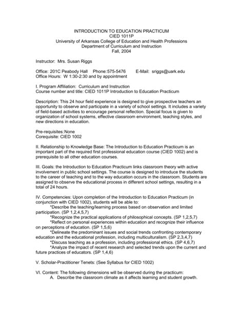 Image result for Practicum Course Syllabus