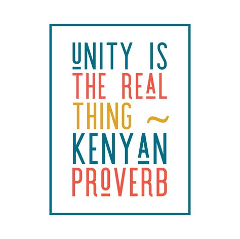 Toradh íomhá ar Unity Proverbs