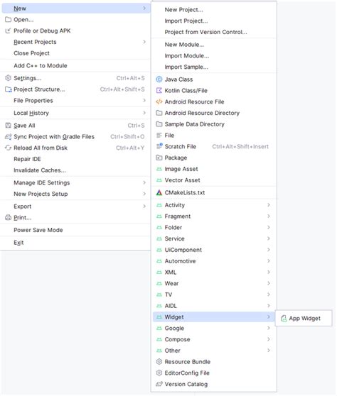 Image result for How to Create Android Studio Widget
