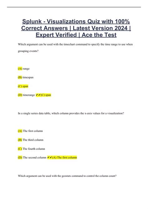 Splunk Visualization Quiz Answers-এর ছবি ফলাফল