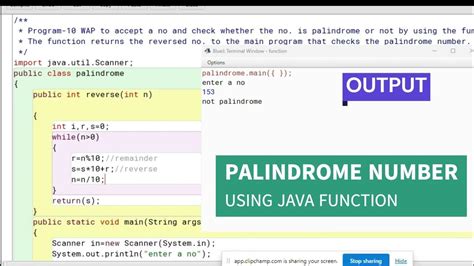 Image result for Palindrome Program Using Java