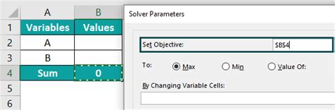 Image result for Solver Parameters Excel