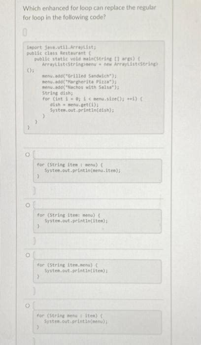 Image result for Enhanced for Loop ArrayList