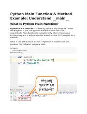 Image result for Python Main Function Examples