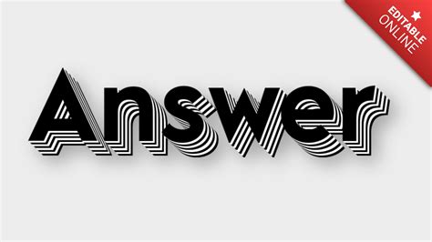 Image result for Answer Text Design
