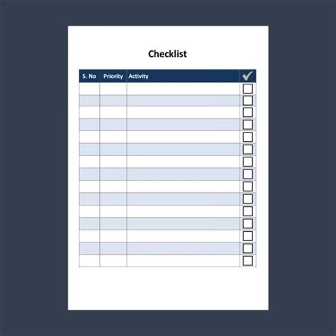 Image result for Checklist Examples Word