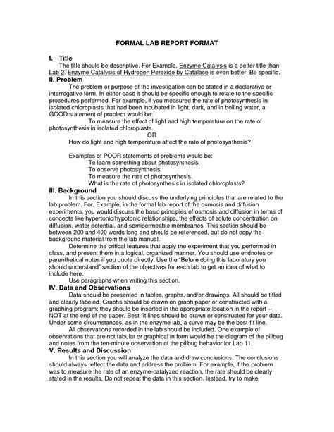 Image result for Lab Report Introduction Example