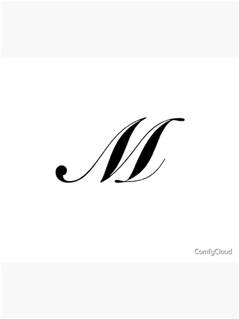 Fancy Cursive Letter M