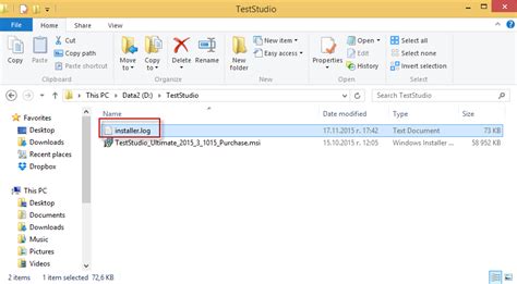 Open Install Log File に対する画像結果