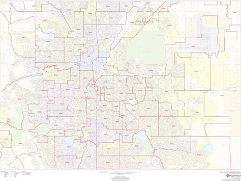 Image result for Denver Colorado Zip Code Map