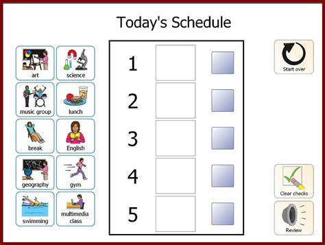 Toradh íomhá ar Visual Schedule Autism Folder
