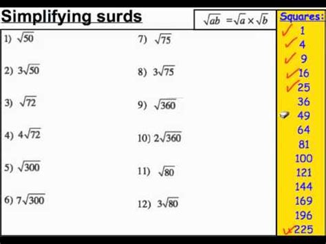 Image result for Simplifying Surds Examples