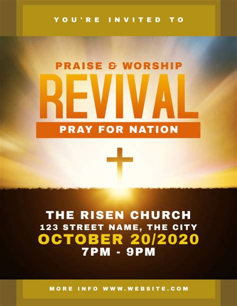Image result for Church Revival Flyer