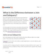 Image result for Simple Difference Between Join and Subquery
