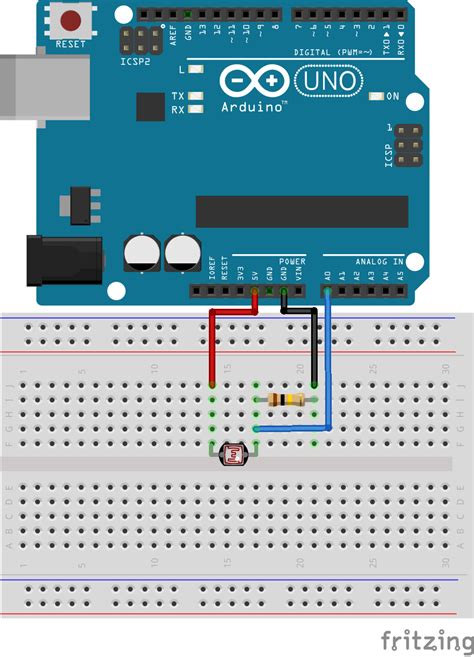 LDR Arduino Connection ਲਈ ਪ੍ਰਤੀਬਿੰਬ ਨਤੀਜਾ