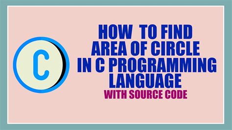 Image result for C Programming Code Fpor Area of a Cicirle