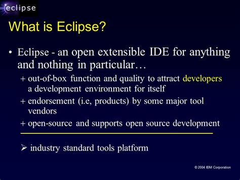 Toradh íomhá ar IBM Eclipse